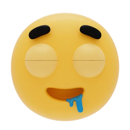 Drooling Emoji 3D Icon