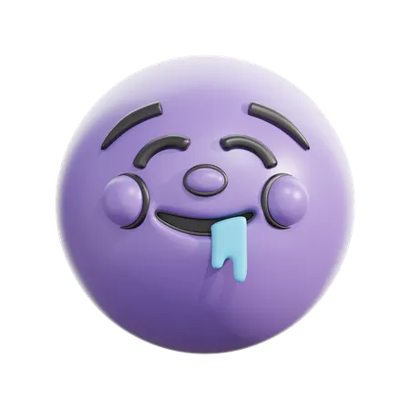Drooling face  3D Icon