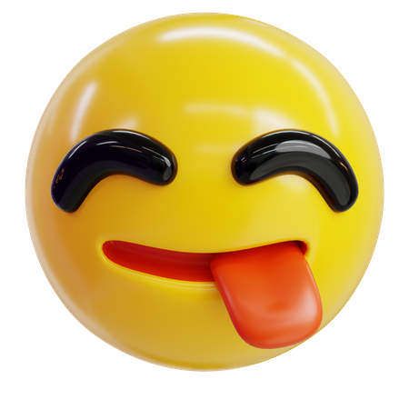 Drooling Tongue Emoji  3D Icon