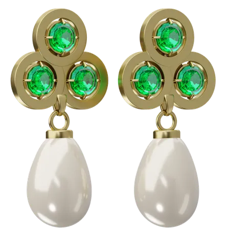 Drop Earrings  3D Icon