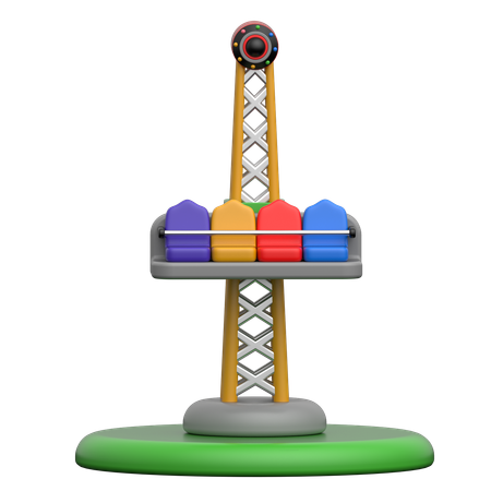 ドロップタワー  3D Icon
