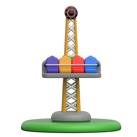 Drop Tower  3D Icon