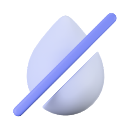 Droplet Slash  3D Icon