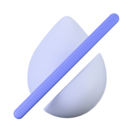 Droplet Slash  3D Icon