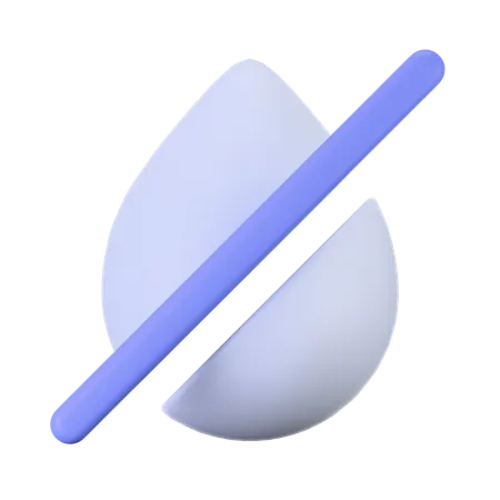 Droplet Slash  3D Icon