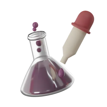 Chemical Test Tubes 3 D Render 3D Icon