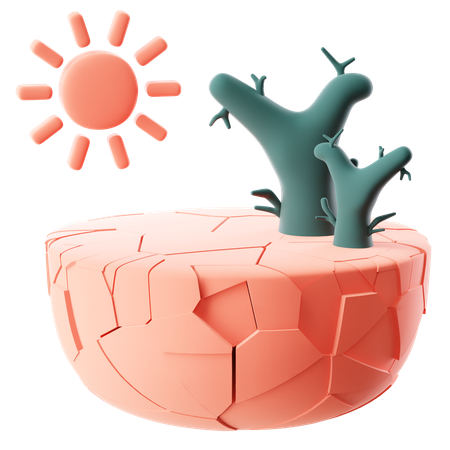 Drought  3D Icon
