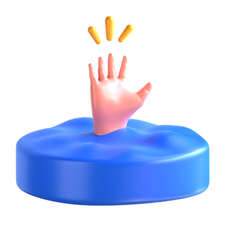 Drowning  3D Icon