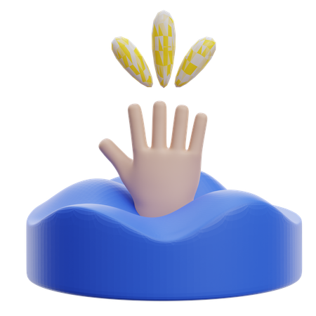 Drowning  3D Icon