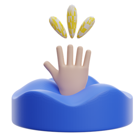 Drowning  3D Icon