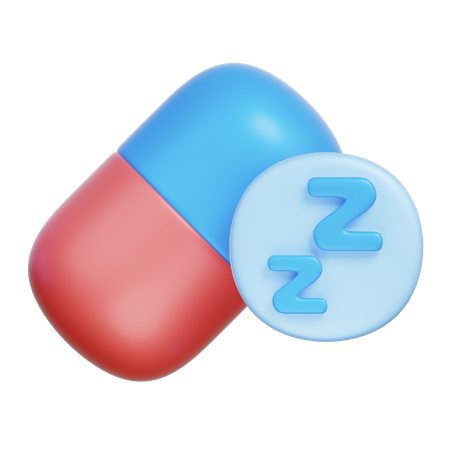 Drowsy Medicine  3D Icon