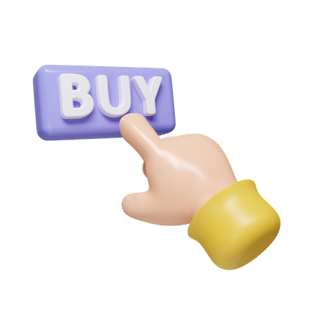 Drücken der Schaltfläche „Kaufen“  3D Icon