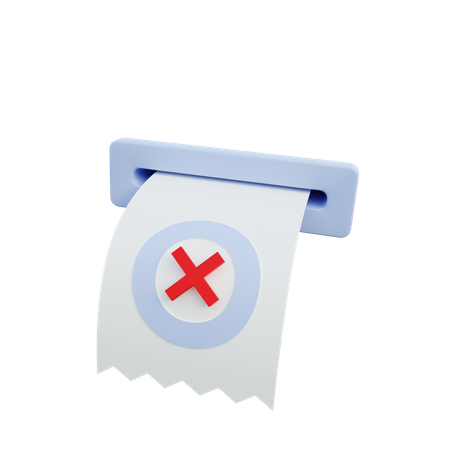 Drucken mit Kreuzmarke  3D Icon
