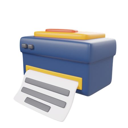 Drucker  3D Icon