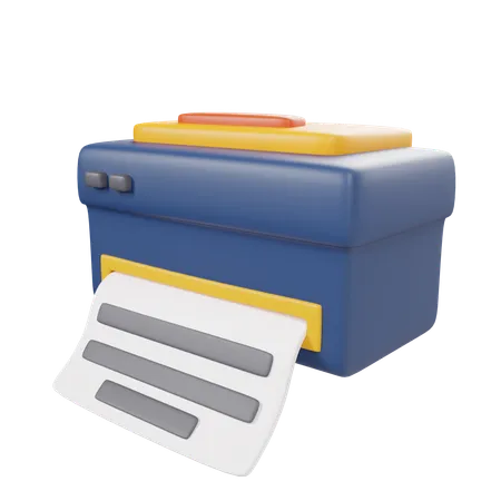 Drucker  3D Icon