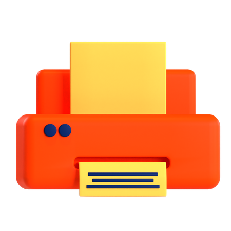 Drucker  3D Icon