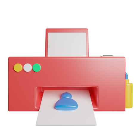 Drucker  3D Icon