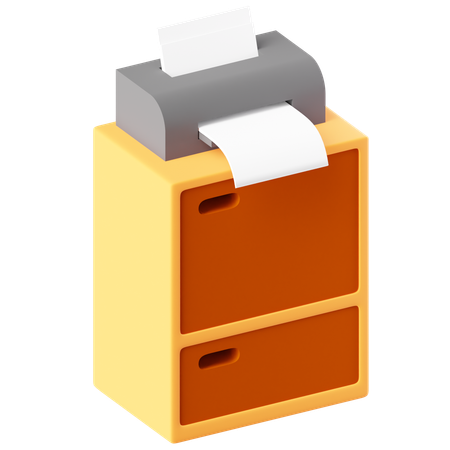 Drucker  3D Icon