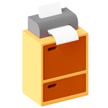 Drucker  3D Icon