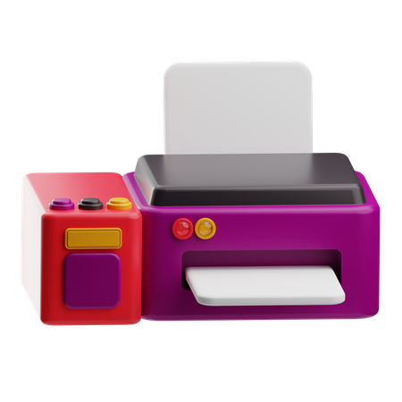 Drucker  3D Icon