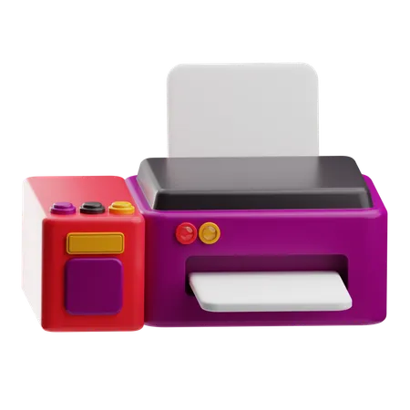 Drucker  3D Icon