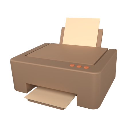 Drucker  3D Icon