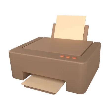 Drucker  3D Icon