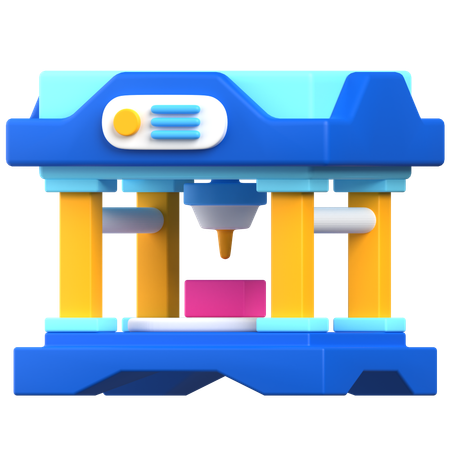 Drucker 3D  3D Icon