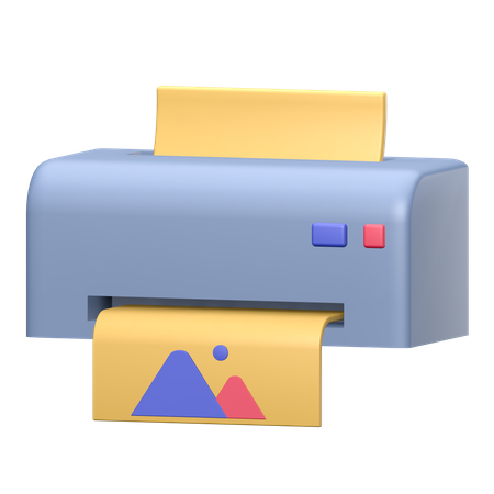 Drucker  3D Illustration