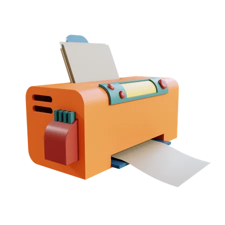 Drucker  3D Illustration