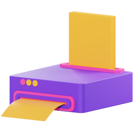 Drucker  3D Illustration