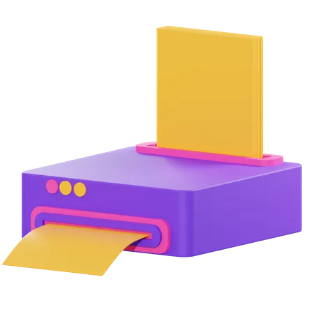 Drucker  3D Illustration