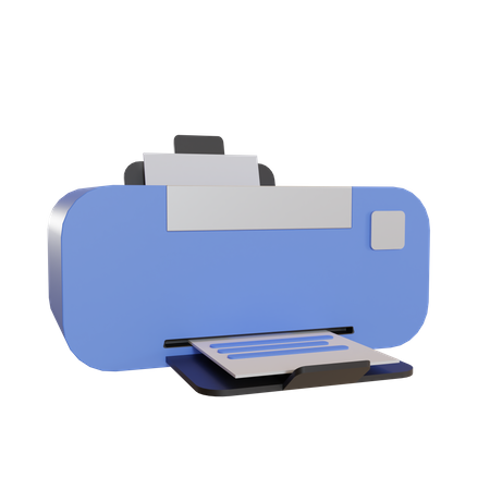 Drucker  3D Illustration