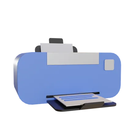 Drucker  3D Illustration