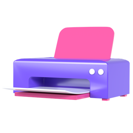 Drucker  3D Illustration