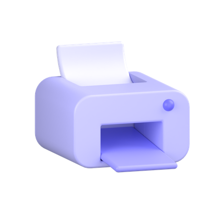 Drucker  3D Icon