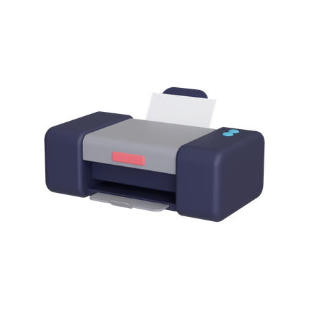 Drucker  3D Illustration