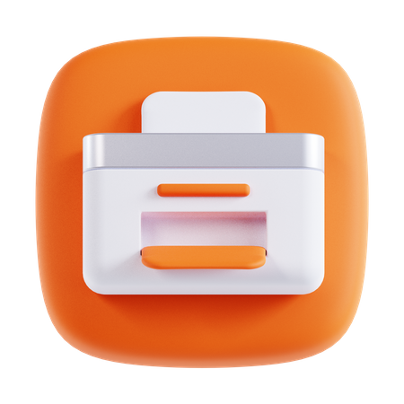 Drucker  3D Icon