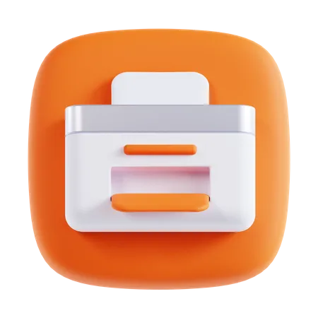 Drucker  3D Icon