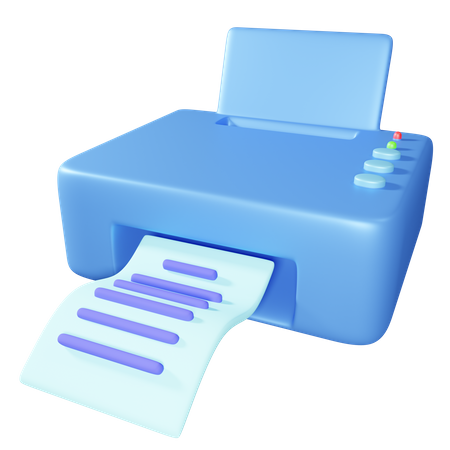 Drucker  3D Icon