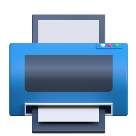 Drucker  3D Icon