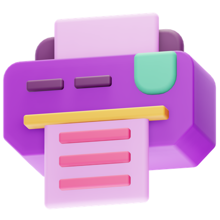 Drucker  3D Icon