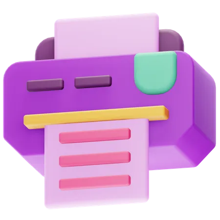 Drucker  3D Icon