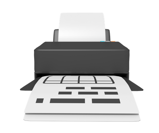 Drucker  3D Icon