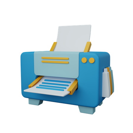 Druckermaschine  3D Icon