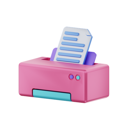 Druckermaschine  3D Icon