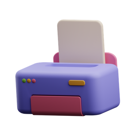 Druckermaschine  3D Icon
