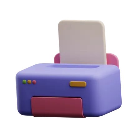 Druckermaschine  3D Icon