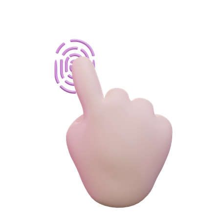 Druckfinger-Handbewegung  3D Icon