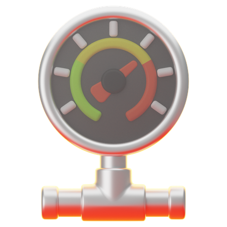 Druckanzeige  3D Icon